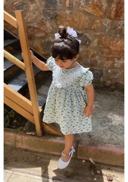 Kız Bebek Kız Çocuk Yazlık Elbise Kısa Kollu Bebek Takım çocuk Bebek giyim Elbklb