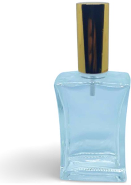 Parfüm Şişesi 50 ml (10 Adet) Sarı Kapak Plastik Valf Içbükey Boş Şişe