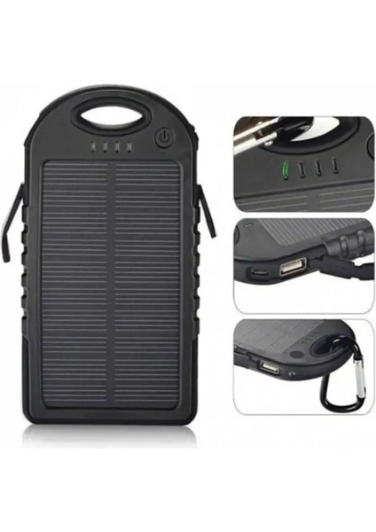 Güneş Enerjili Solar Panelli Powerbank 20000MAH Kamp Tipi Taşınabilir Şarj Aleti fiyatları