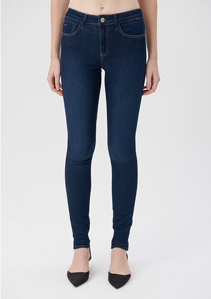 Alissa Koyu Gold Premium Jean Pantolon modelleri