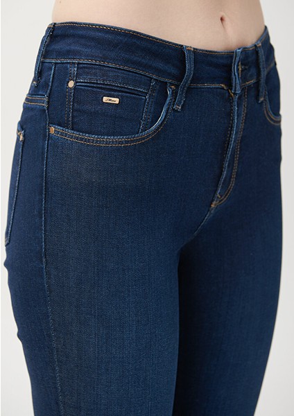 Alissa Koyu Gold Premium Jean Pantolon indirimleri