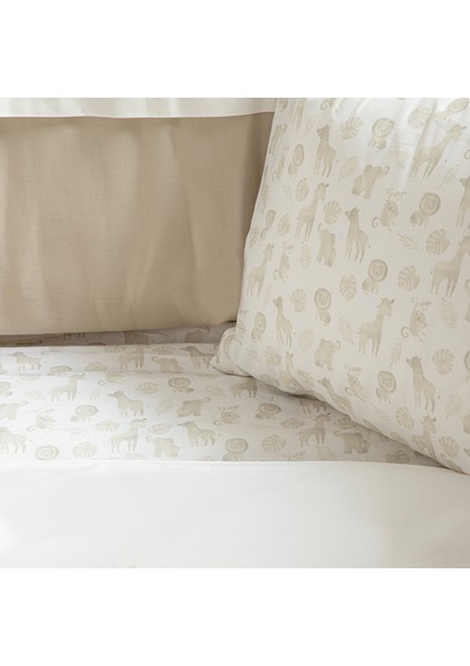 Safari Nevresim Takımı Nakışlı Ekru/mınt fırsatları