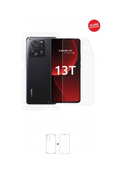 Xiaomi 13T Ön, Arka ve Yan 360 Derece Tam Kaplama Tpu Film