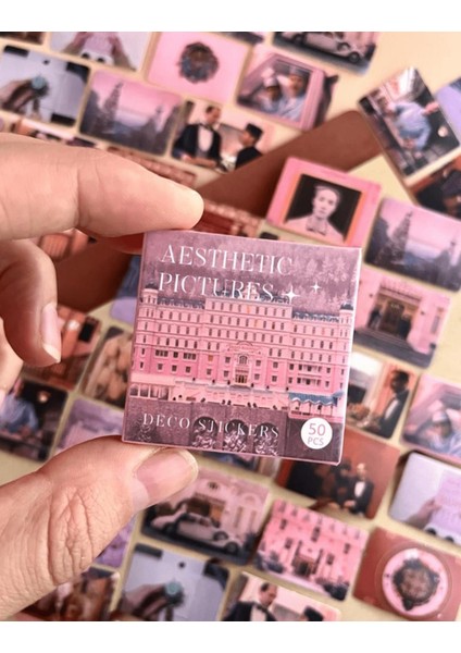 The Grand Budapest Hotel Filmi 50 Adet Sticker / Bullet Journal / Defter Süsleme/Etiket/Çıkartma fiyatları