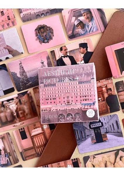 The Grand Budapest Hotel Filmi 50 Adet Sticker / Bullet Journal / Defter Süsleme/Etiket/Çıkartma fırsatları