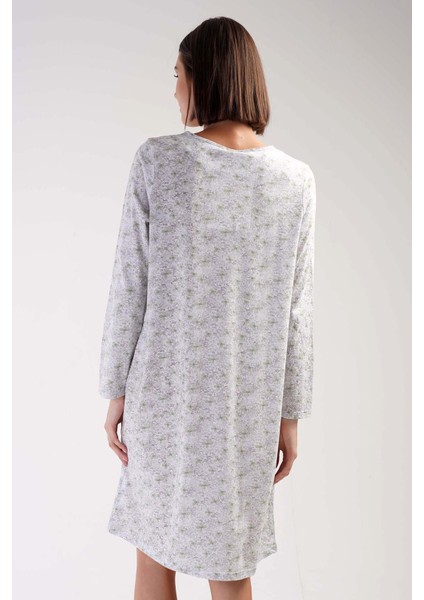 Pamuklu Kadın Uzun Kol Kısa Boy Gecelik fırsatları