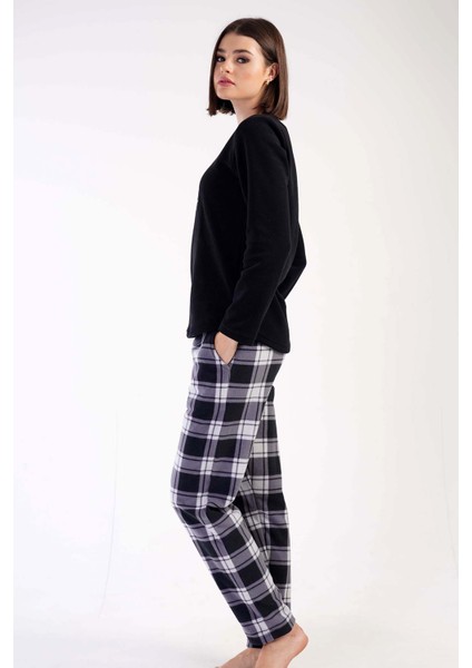 Kadın Polar Uzun Kol Pijama Takım modelleri