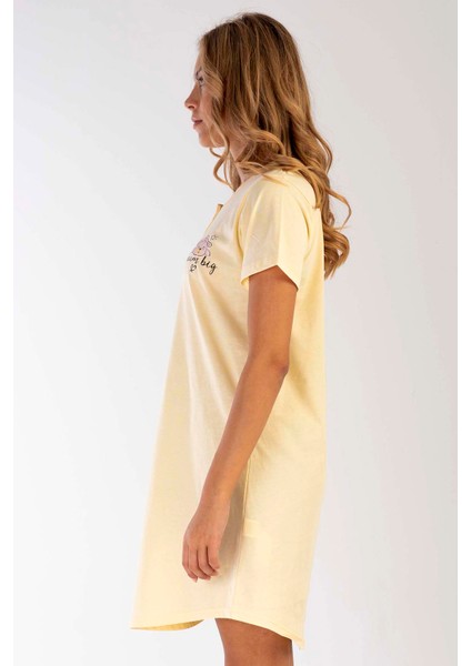 Pamuklu Kadın Kısa Kol Gecelik modelleri