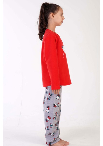 Kız Çocuk Polar Uzun Kol Pijama Takım modelleri