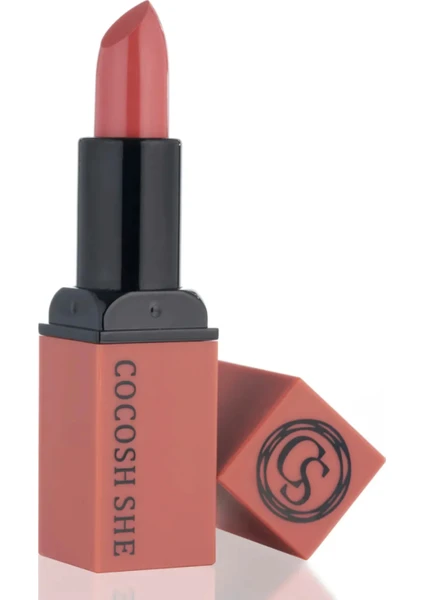 Cocosh She Color Creamy Lipstick Ruj 06 Latte, Nemlendirici Etki, Kremsi Formül, Yumuşak Bitişli