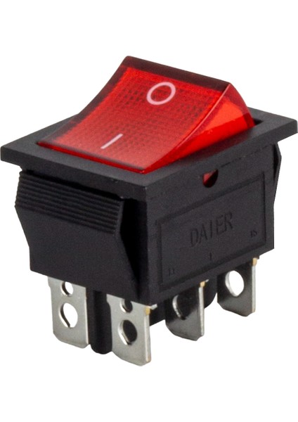 IC-104A Geniş Işıklı Anahtar 6p On-Off (81)