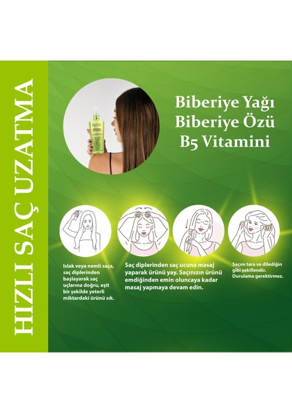 Biberiye Saç Toniği 200 ml Hızlı ve Sağlıklı Saç Uzatma Etkili fırsatları