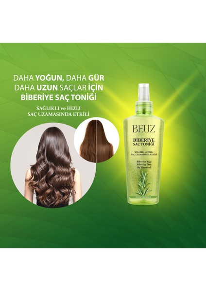 Biberiye Saç Toniği 200 ml Hızlı ve Sağlıklı Saç Uzatma Etkili indirimleri