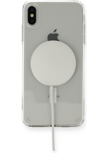 Apple iPhone Xs Kılıf Magsafe Şeffaf Silikon Kılıf