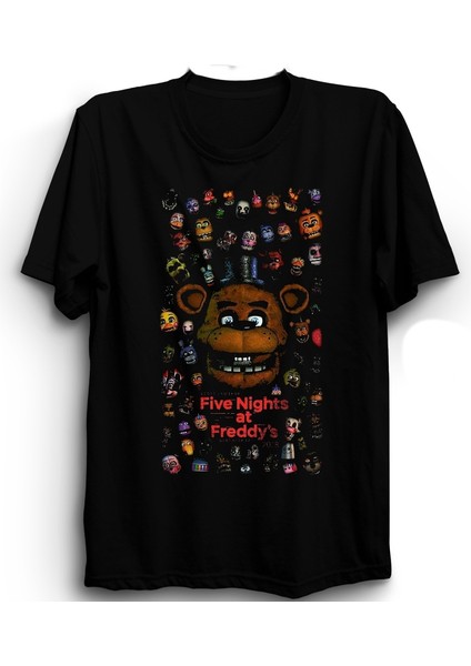 The Fame Five Nights At Freddy's, 5naf, Fnaf, Freddy Fazbear And Characters, Oyun, Game Tişört