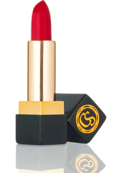 Silk Velvet Lipstick Ruj 02 Crimson, Nemlendirici Etki, Yoğun Pigmentasyon, Kadifemsi Dudaklar