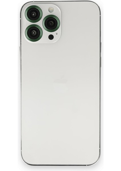 Apple iPhone 14 Pro Max Kamera Safir Lens Koruyucu - Koyu Yeşil