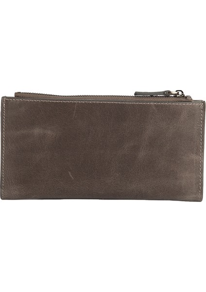 Karali Deri Hakiki Deri Unisex Portföy Cüzdanı Crazy Gri BC487-09 modelleri