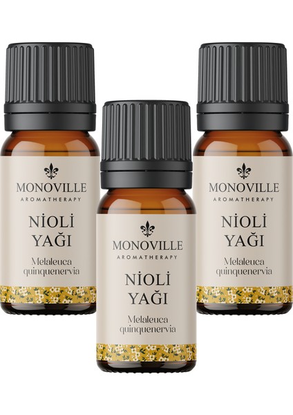 Monoville Nioli Uçucu Yağı 3'lü Set %100 Saf ve Dağol 3 x 10 ml