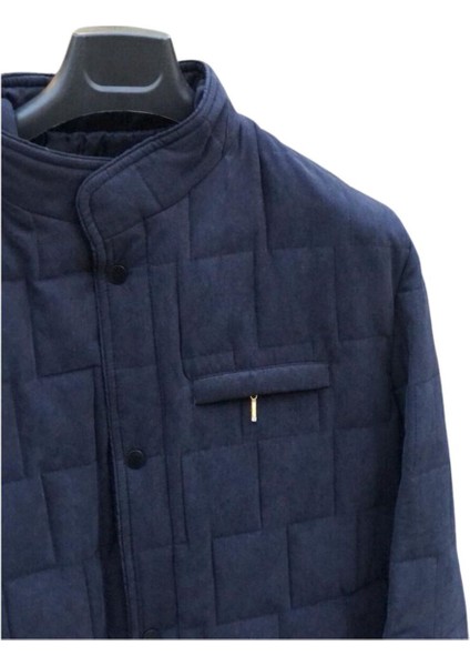 Premium Lacivert Svr Kapitone Mont