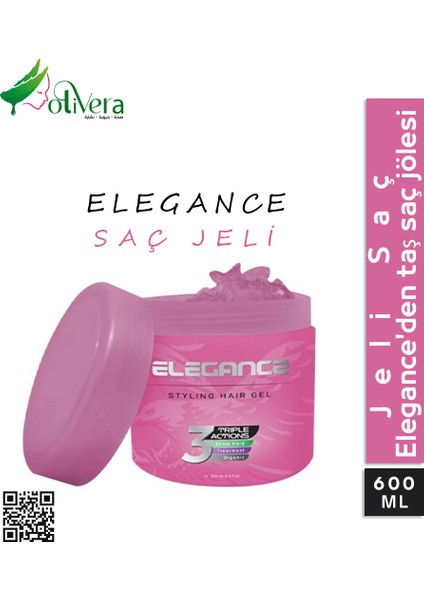 Pembe Saç Jeli Original 600ML