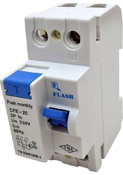 2X25A/300MA Kaçak Akım Koruma Rölesi