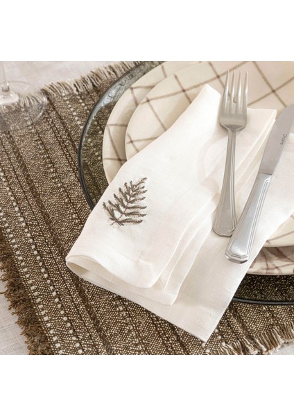 Rodrigo Peçete 45 x 45 cm Ekru/Yeşil fiyatları