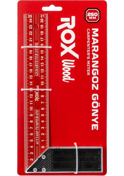 Rox Wood 0203 Marangoz Gönye 250 mm