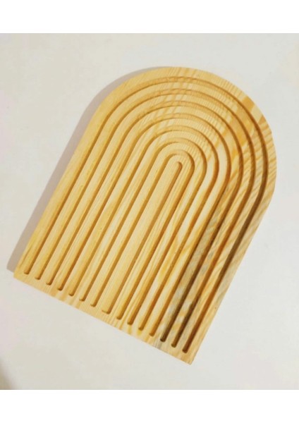 Ahşap Oymalı Yarım Gökkuşağı Kesme Tahtasi modelleri