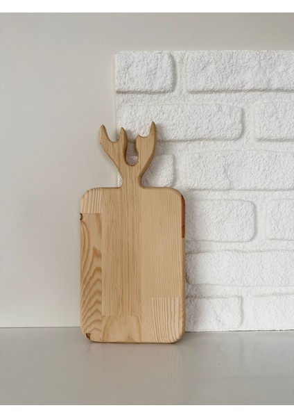 Geyikli Ahşap Sunum ve Kesme Tahtası