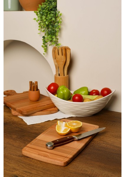 Ahşap Kesme Tahtası - Ahşap Sunum Tahtası - Ahşap Servis Tahtası - Anneler Günü Hediyesi 34X19 cm fırsatları