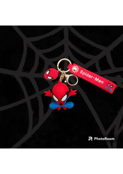 Ahi Shop Spiderman Figürlü 3D Silikon Anahtarlık ve Çanta Süsü