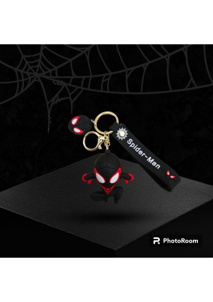 Spiderman Figürlü 3D Silikon Anahtarlık ve Çanta Süsü