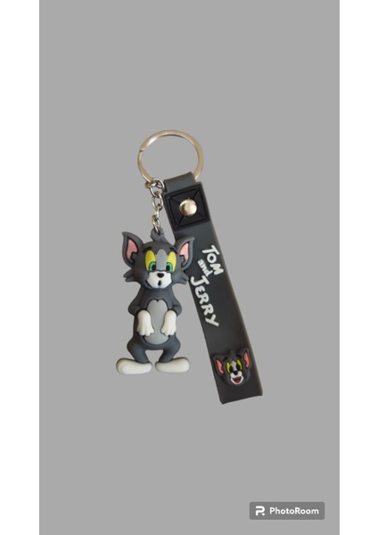 Tom Figürlü 3D Silikon Anahtarlık ve Çanta Süsü