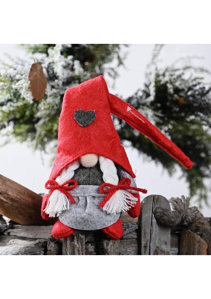 Gnome Noel Süsü 2’li Set, Noel Baba Gnome Dekorasyon Seti