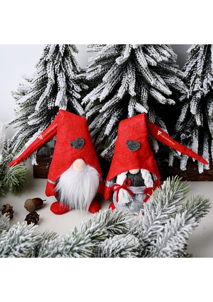 Gnome Noel Süsü 2’li Set, Noel Baba Gnome Dekorasyon Seti fırsatları