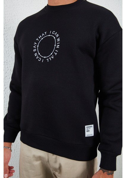 Baskılı Basic Sweat
