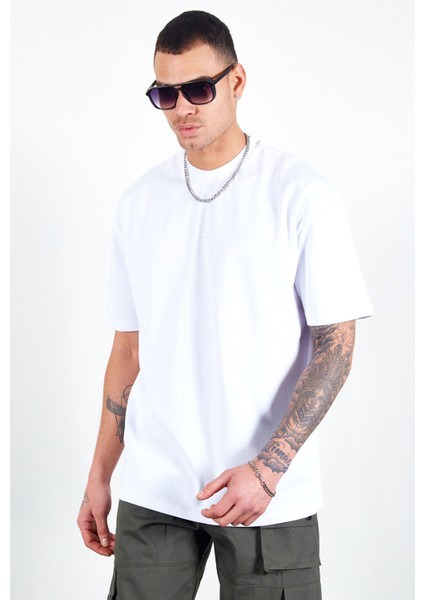 Beyaz Oversize Erkek T-Shirt fiyatları
