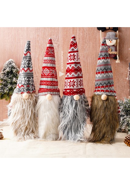 4’lü Gnome Neol Dekorasyon Seti Sevimli Peluş Noel Baba Gnome Set fiyatları