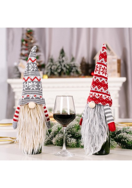 4’lü Gnome Neol Dekorasyon Seti Sevimli Peluş Noel Baba Gnome Set modelleri