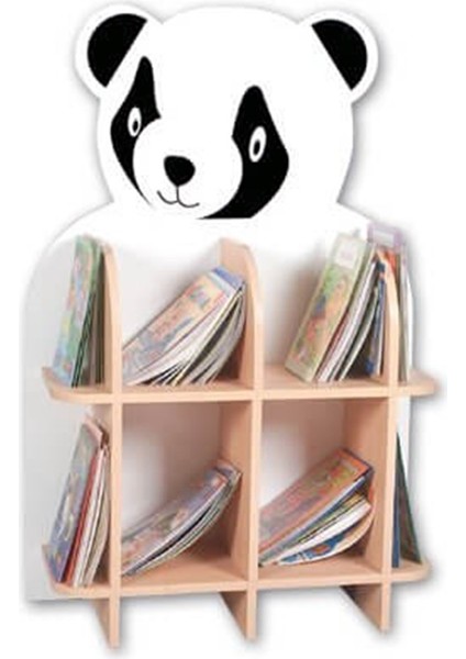 Ahşap Panda Kitaplık