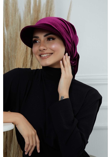 Siperlikli Kadife Bandana Bone,B-71K