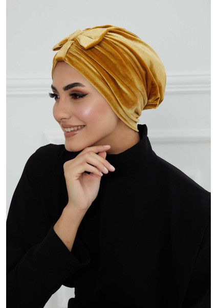 Önden Fiyonklu Kadife Bone,b-7k fiyatları