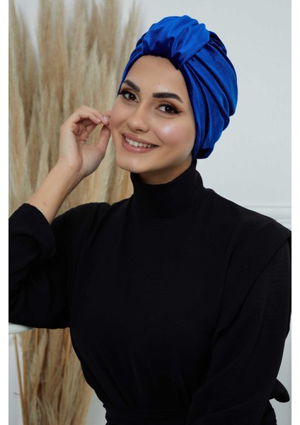 Ön Kemer Detaylı Kadife Bone,B-68K