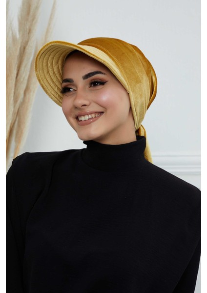 Siperlikli Kadife Bandana Bone,B-71K