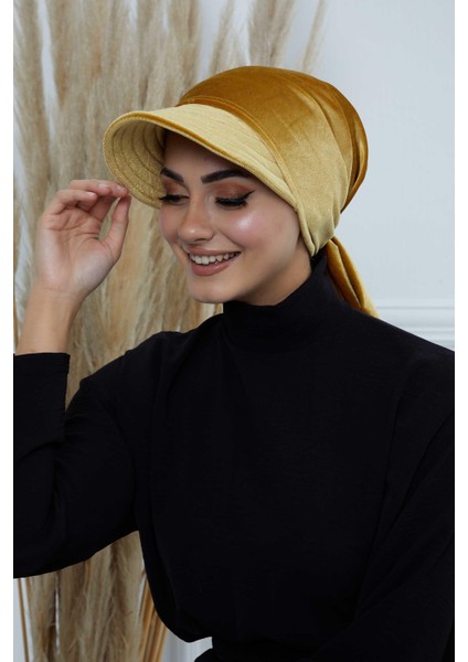 Siperlikli Kadife Bandana Bone,B-71K