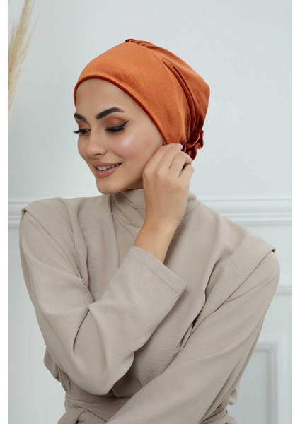 Gül Detaylı Kadife Bone,B-53K fiyatları
