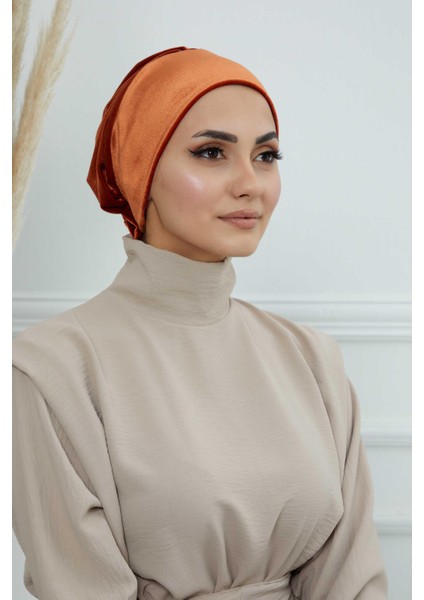 Gül Detaylı Kadife Bone,B-53K fırsatları
