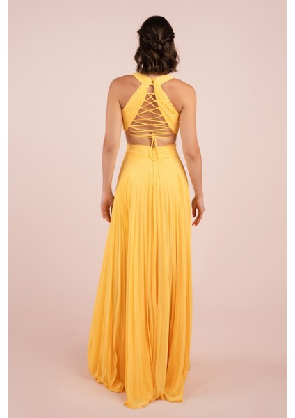 Sırt Dekolte Uzun Elbise (HC-5041) modelleri