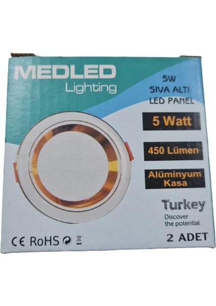 5 Watt LED Spot Trafolu Beyaz - Gümüş Kasa Çift Renk (Beyaz Işık ve Gün Işığı) fiyatları